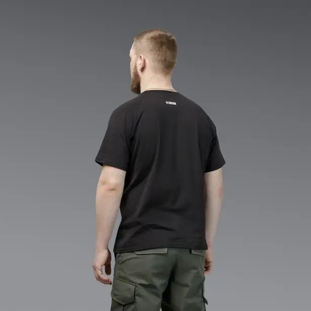 6 - Футболка Urban Cotton. Бавовна/еластан. Чорна. Розмір M