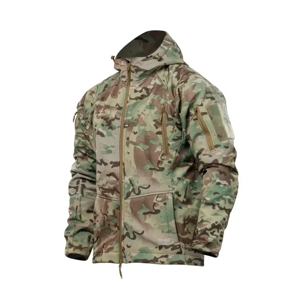1 - Куртка тактична SoftShell APEX Flex Осінь-Весна Мультикам. Розмір M