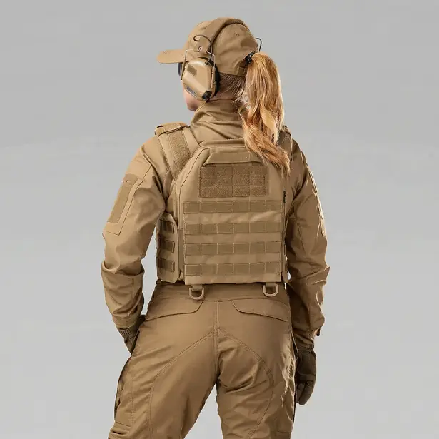 7 - Плитоноска жіноча Warmor gen.3 FL SPECPROM (for Ladies). Без підсумків. Зі швидким боковим та верхнім скиданням (без плит). Койот