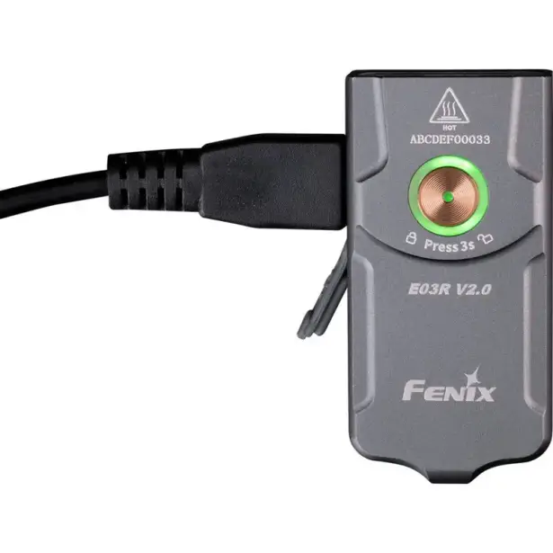 3 - Ліхтар наключний Fenix E03R V2.0. Синій