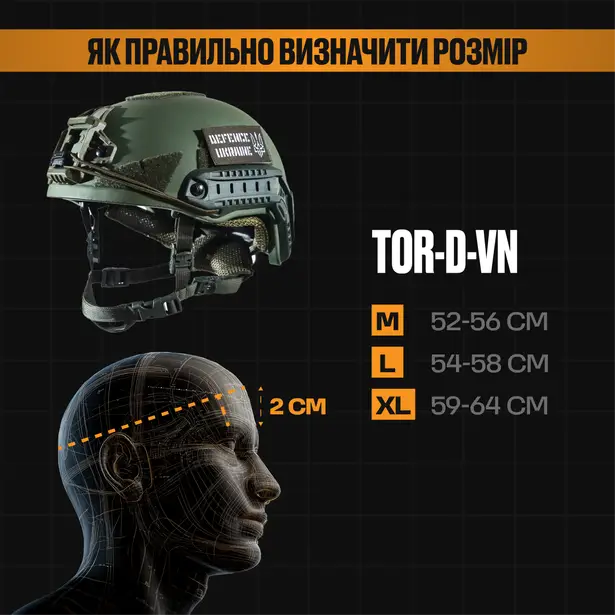 3 - Шолом кевларовий TOR-D-VN, покращений. Койот