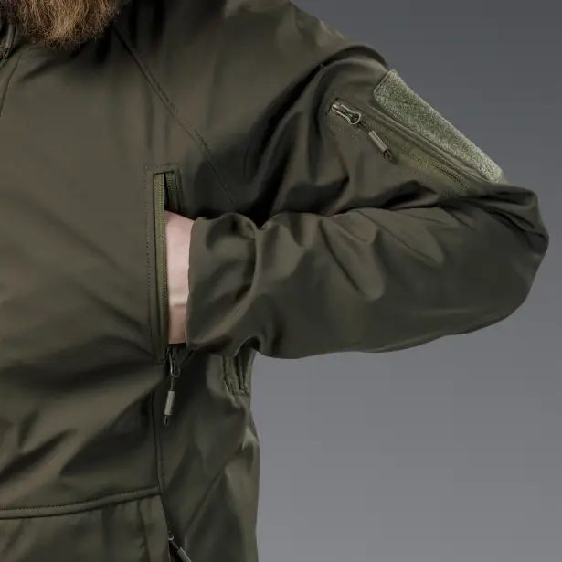 12 - Куртка тактична SoftShell APEX Flex. Осінь-Весна Олива. Розмір S