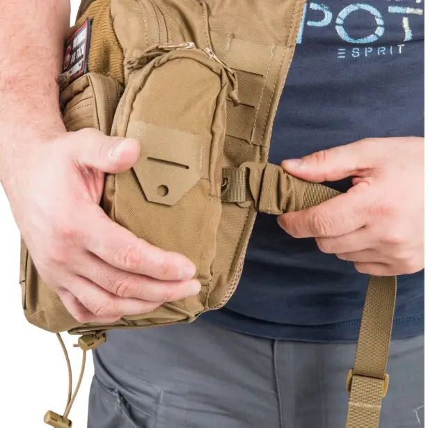 12 - Тактична бокова сумка Helikon EDC 11л. Койот