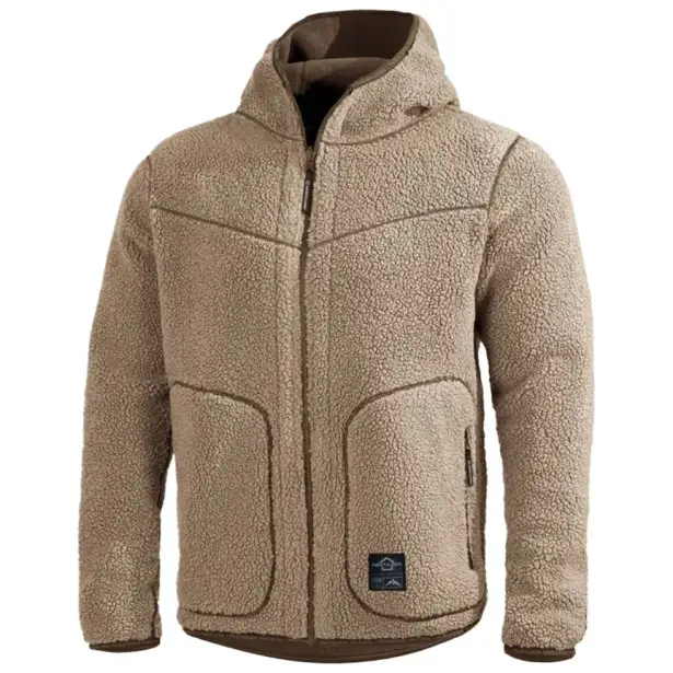 1 - Флісова куртка-кофта Pentagon IANOS SHERPA 2-IN-1. Хакі
