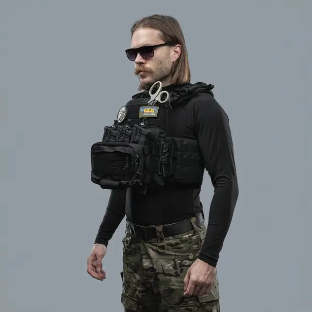 3 - Утилітарний Адмін-підсумок під 3 АК/AR Чорний MOLLE