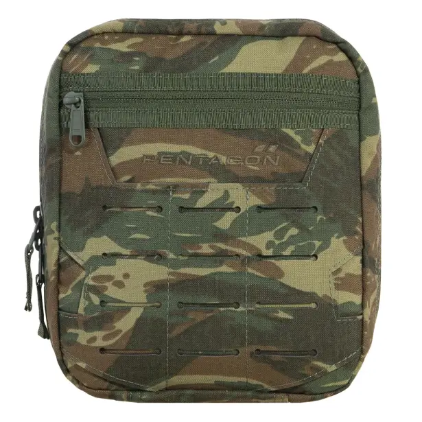 1 - Органайзер тактический Pentagon EDC 2.0 Pouch Molle LaserCut. Камуфляж