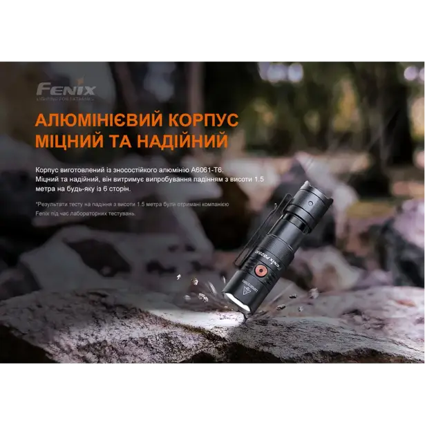 19 - Ліхтар ручний Fenix PD25R. Чорний