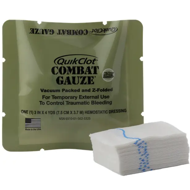 1 - Гемостатичний бинт QuikClot Combat Gauze Z-Folded