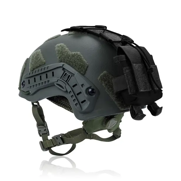 2 - Підсумок-противага для шолома (кріплення на тилову частину). Cordura 1000D. Чорний