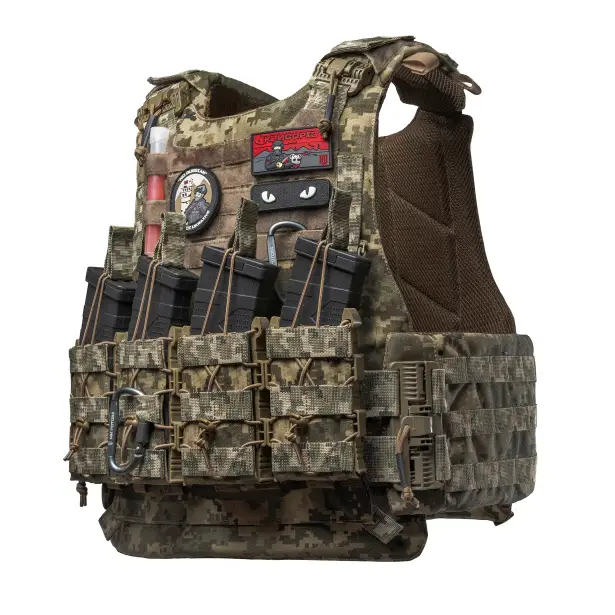 1 - Плитоноска VEPR, збільшена площа захисту. (аналог IOTV G4) Molle. Колір Піксель. Розмір L