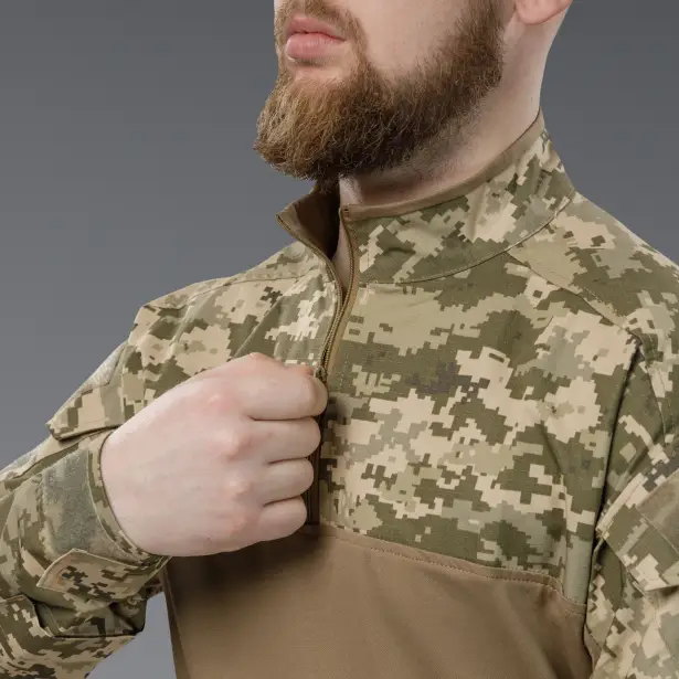 8 - Убакс BattleSkin Regular. Тактична сорочка. Піксель. Розмір: L