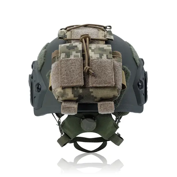 4 - Підсумок-противага для шолома (кріплення на тилову частину). Cordura 1000D. Піксель