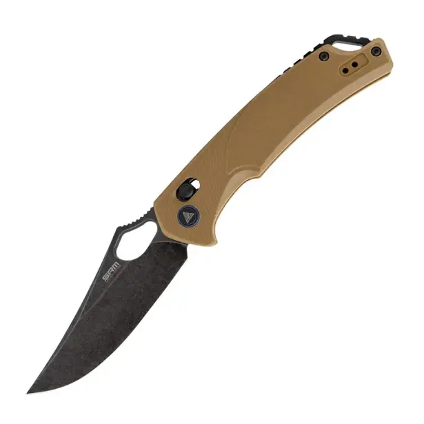 1 - Ніж складний SRM Retriever 9202-GW, коричневий