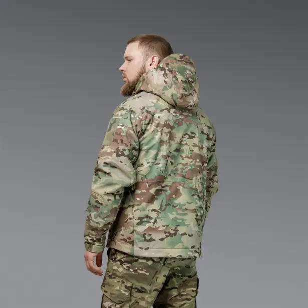 7 - Куртка тактична SoftShell APEX Shield Storm. Осінь-Весна Мультикам. Розмір S