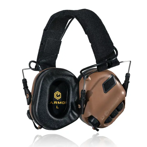 3 - Активні навушники Earmor M31 з наголівʼям. Койот