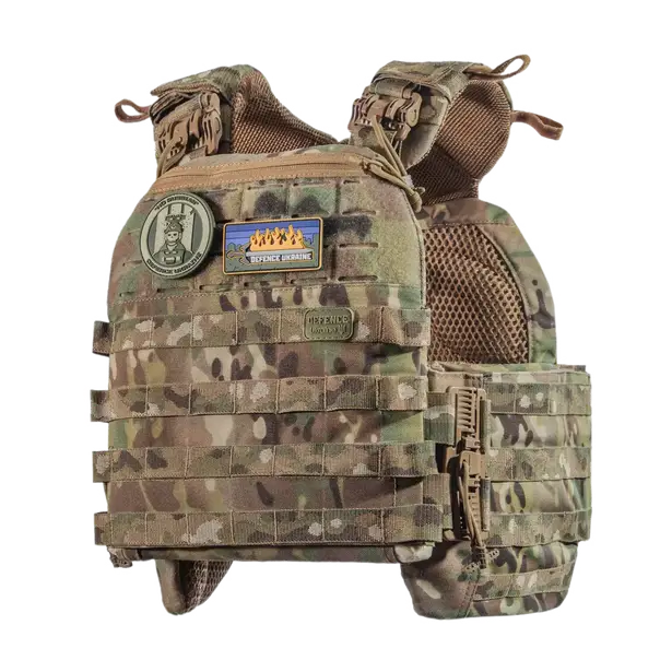 1 - Плитоноска TUR PRO Gen 2 з системою швидкого скидання. Molle. Колір Мультикам. Розмір XL