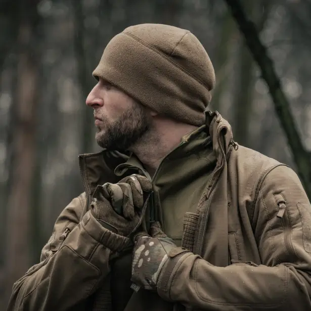 4 - Шапка флісова Helikon Watch Cap. Койот