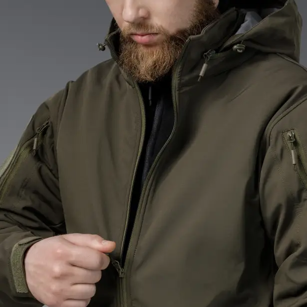 10 - Куртка тактична SoftShell APEX Shield Storm. Осінь-Весна Олива. Розмір S