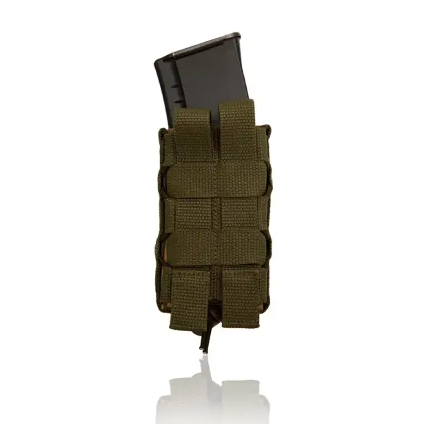 4 - Підсумок одинарний пластиковий під магазини AK\AR. Cordura 1000D. Molle. Піксель ММ14