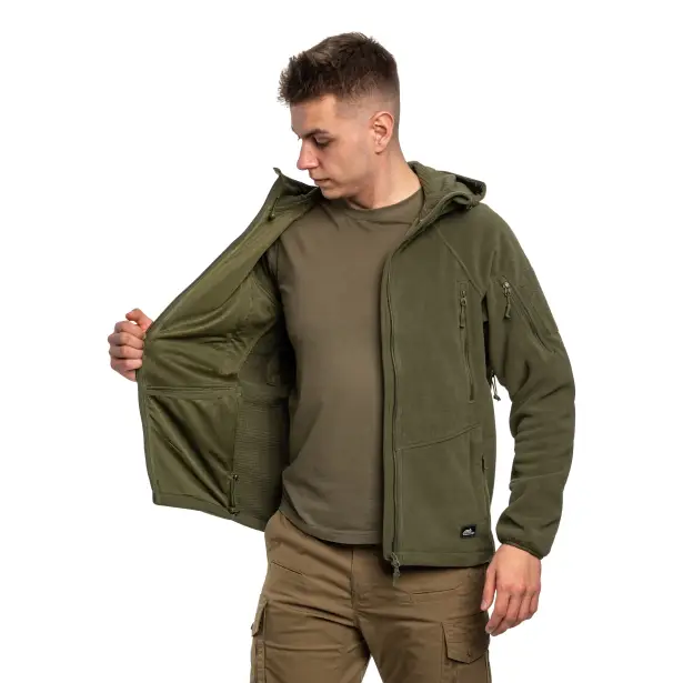 4 - Флісова куртка-кофта Helikon Patriot Mk2 Hybrid. Олива
