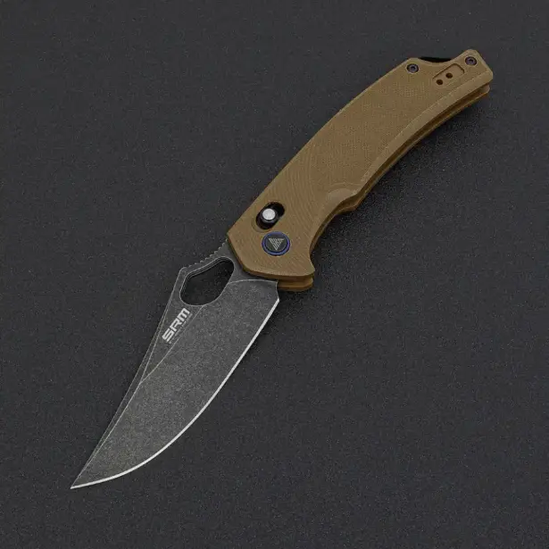 8 - Ніж складний SRM Retriever 9202-GW, коричневий
