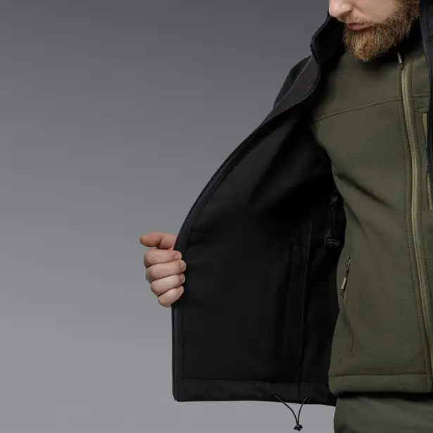 12 - Куртка тактична SoftShell APEX Shield Storm. Осінь-Весна Чорний. Розмір S