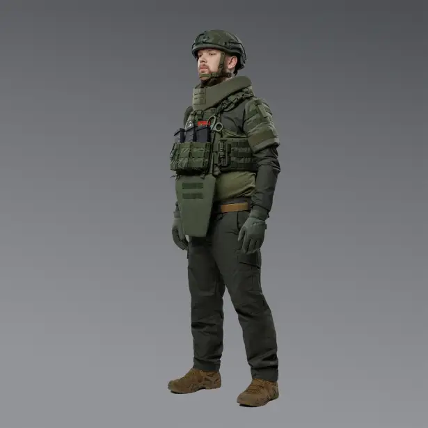 3 - Балістичний захист плечей 2-го класу захисту. CORDURA 1000D. Олива