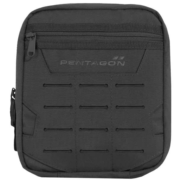 1 - Органайзер тактический Pentagon EDC 2.0 Pouch Molle LaserCut. Черный