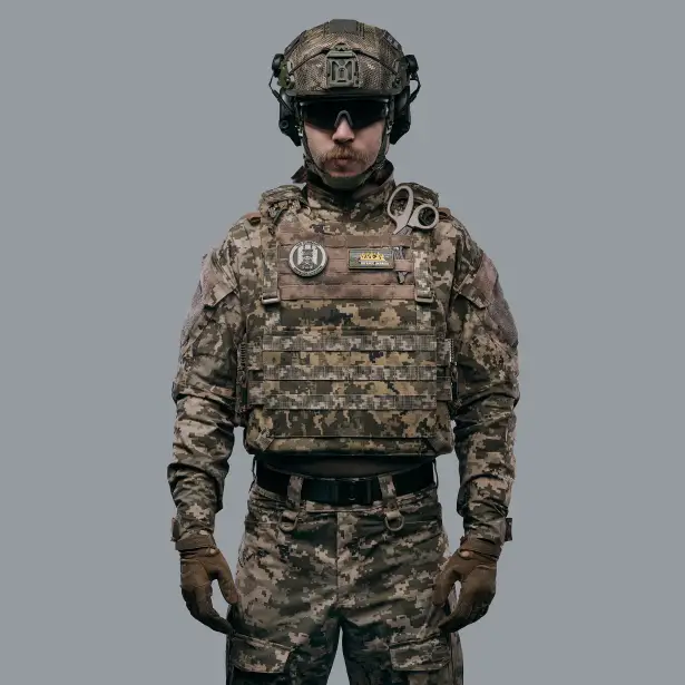 3 - Плитоноска VEPR, збільшена площа захисту. (аналог IOTV G4) Molle. Колір Піксель. Розмір L