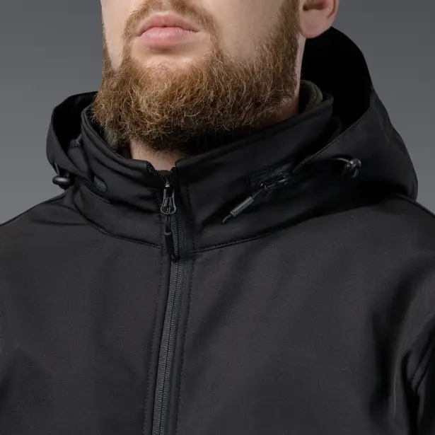11 - Куртка тактична SoftShell APEX Shield Storm. Осінь-Весна Чорний. Розмір S