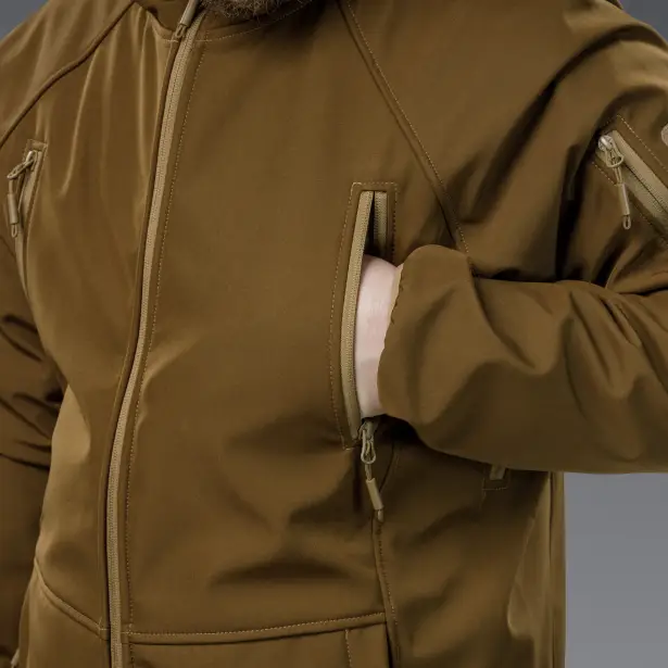 12 - Куртка тактична SoftShell APEX Flex. Осінь-Весна Койот. Розмір S