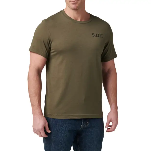 3 - Тактическая футболка «5.11 Tactical® Freedom Fries». Цвет Ranger Green. Размер L.