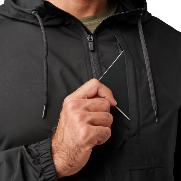 5 - Демісезонна куртка 5.11 Tactical® Radar Packable Jacket. Колір Чорний. Розмір XL.