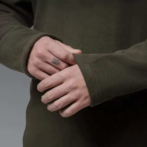 9 - Флісова тактична кофта Snowline Олива. Polyester. Розмір: Reg/S