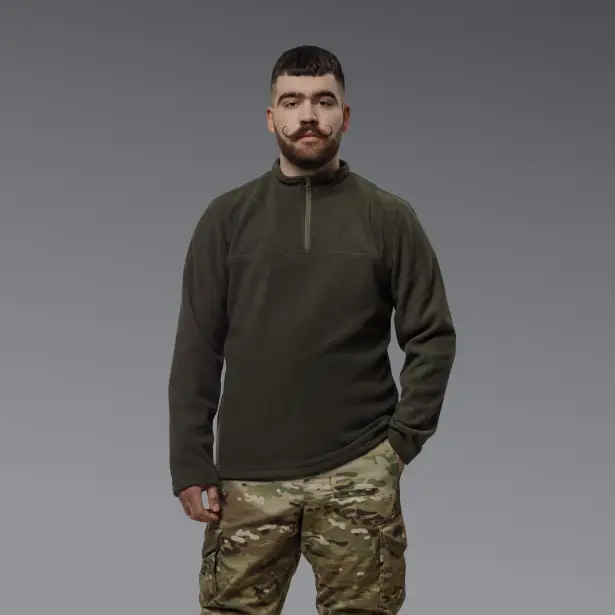 4 - Флісова тактична кофта Snowline Олива. Polyester. Розмір: Reg/S