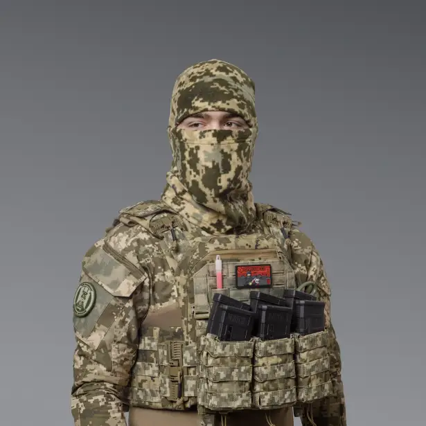 6 - Шапка флісова Winter Cap Піксель. Polyester. Розмір: S-M