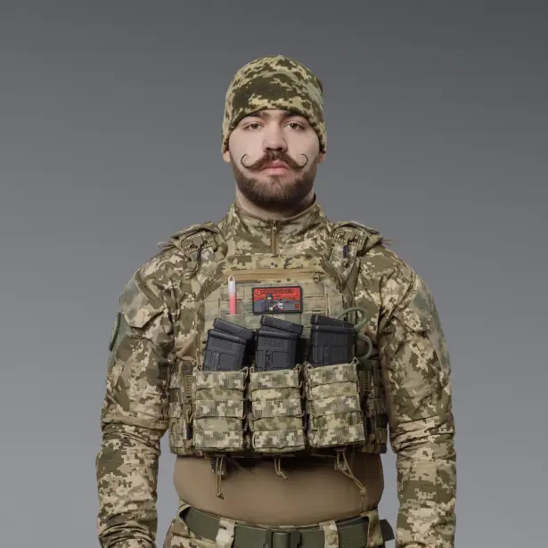 4 - Шапка флісова Winter Cap Піксель. Polyester. Розмір: S-M