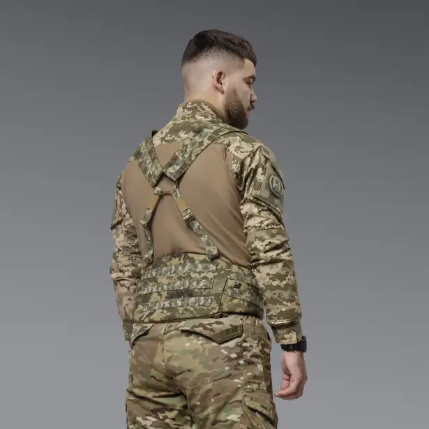 4 - Тактичний розвантажувальний пояс РПС, Cordura 1000D. Піксель. S/M