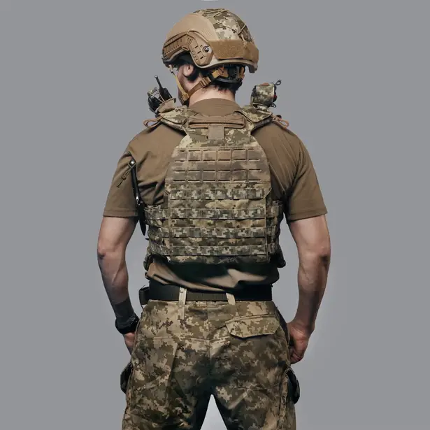 3 - Бронежилет 6-го класу (TUR PRO Gen 2). Вага 6.5 кг. З системою швидкого скидання. Molle. Колір Піксель. Розмір S/M.