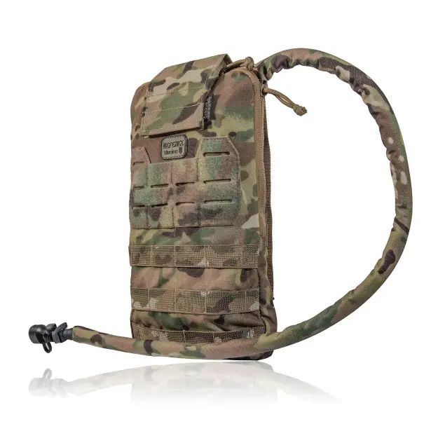 4 - Тактичний Рюкзак-Підсумок під Гідратор на 2 л. Кріплення Molle. Cordura 1000D. Мультикам