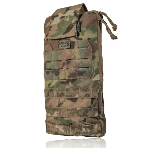 1 - Тактичний Рюкзак-Підсумок під Гідратор на 2 л. Кріплення Molle. Cordura 1000D. Мультикам