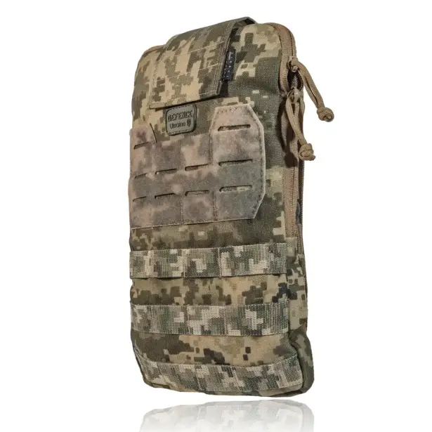 1 - Тактичний Рюкзак-Підсумок під Гідратор на 2 л. Кріплення Molle. Cordura 1000D. Піксель