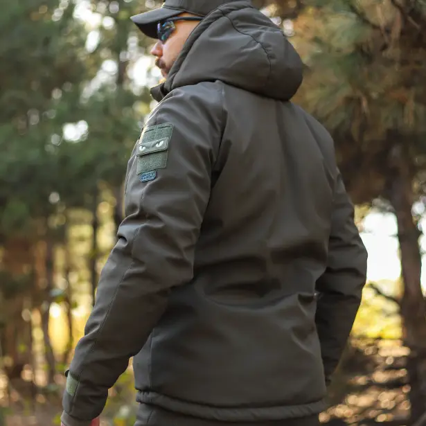 12 - Куртка тактична Softshell ХАНТЕР. Осінь-Весна Олива. Розмір L (48-50)