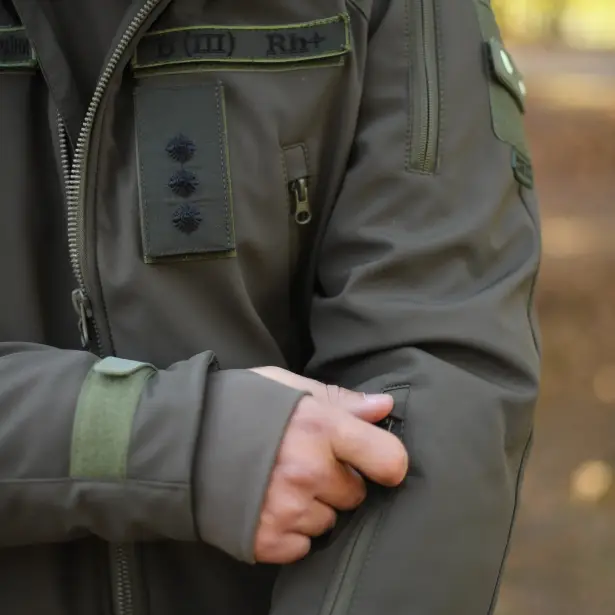 14 - Куртка тактична Softshell ХАНТЕР. Осінь-Весна Олива. Розмір L (48-50)