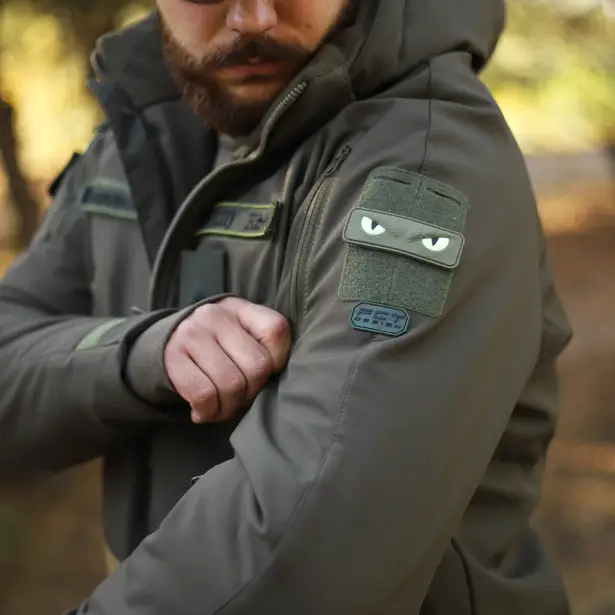 16 - Куртка тактична Softshell ХАНТЕР. Осінь-Весна Олива. Розмір XL (52-54)