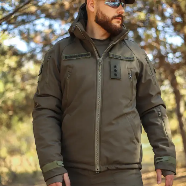 10 - Куртка тактична Softshell ХАНТЕР. Осінь-Весна Олива. Розмір XL (52-54)