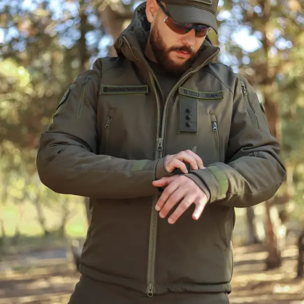11 - Куртка тактична Softshell ХАНТЕР. Осінь-Весна Олива. Розмір XL (52-54)