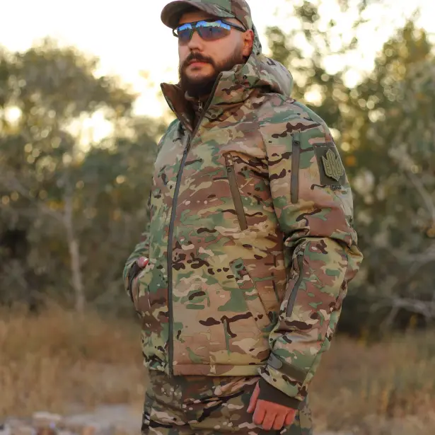 4 - Куртка тактична Softshell ХАНТЕР. Осінь-Весна Мультикам. Розмір S (40-42)