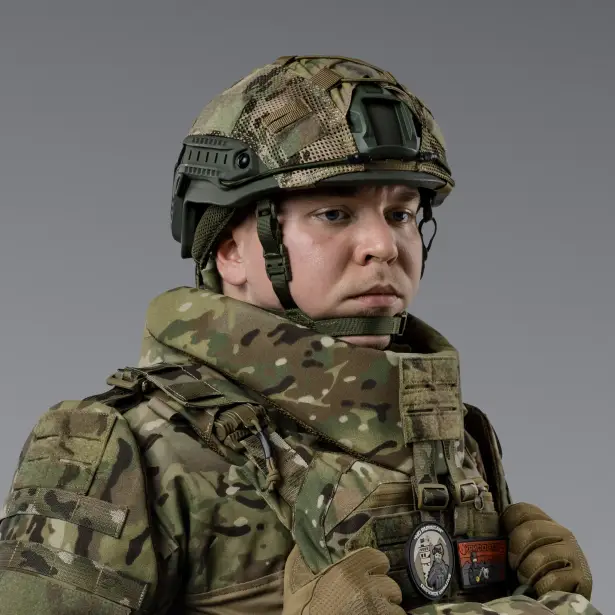 5 - Баллистическая защита шеи 2-го класса защиты. CORDURA 1000D. Мультикам