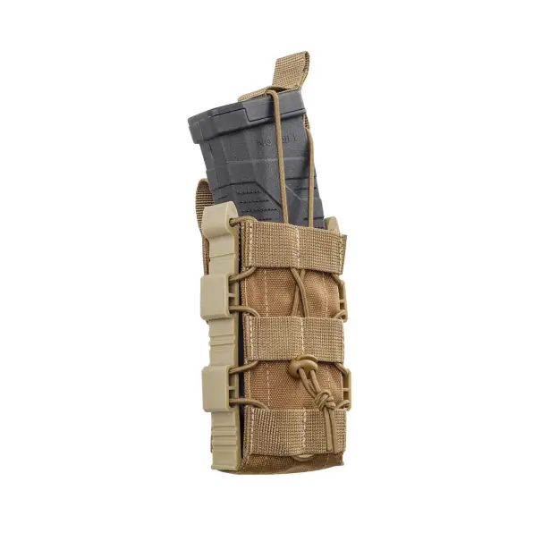 6 - Одинарний пластиковий підсумок під магазини AK\AR. Cordura 1000D. Molle. Койот
